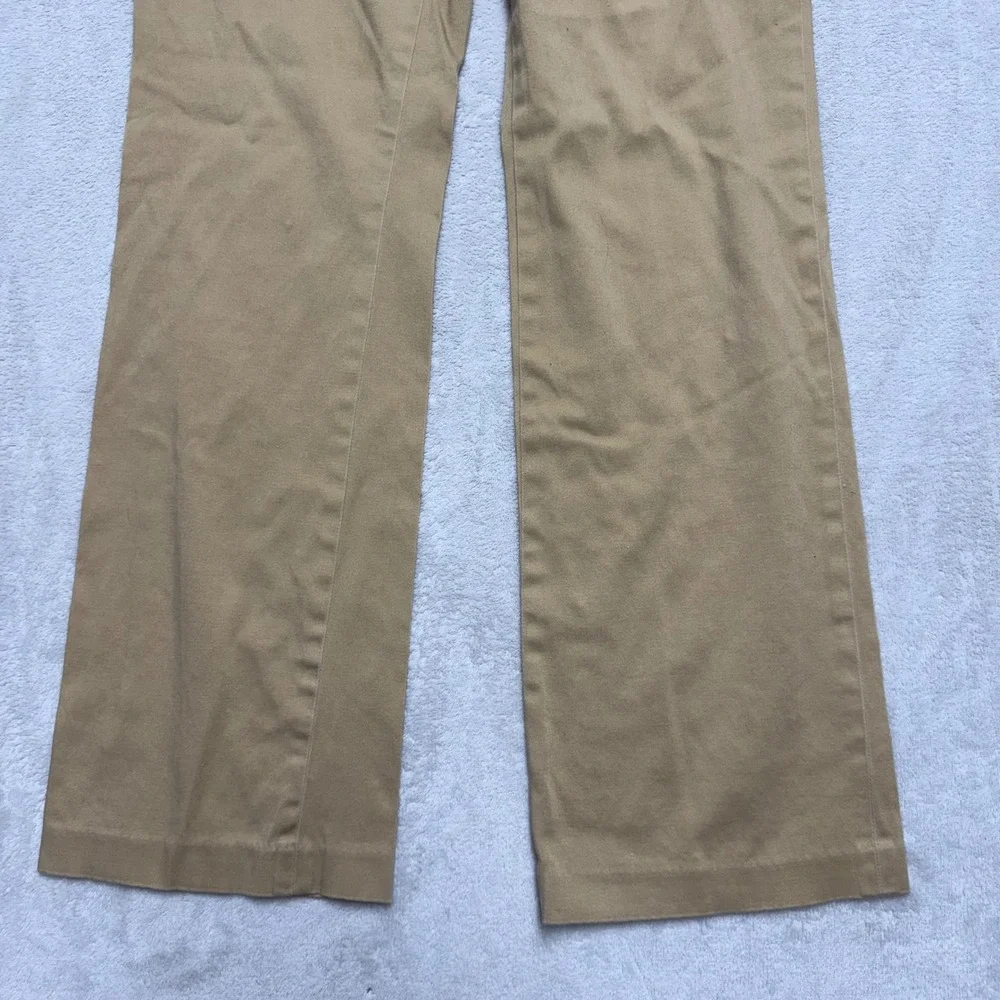 Lauren Ralph Lauren Adelle Khaki Chino Pants Tan Bootcut Stretch Trousers Mens 8